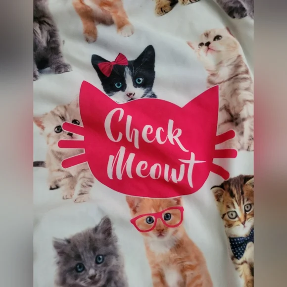 Brief Insanity | NWOT Ultra Cute "Check Meowt" Cat Pajama Pants (SIZE L) - Picture 11 of 13